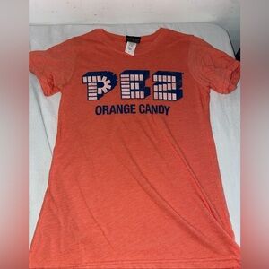 Vintage Pez Candy 2000's Orange You Glad? Made in USA Graphic T-Shirt Youth Sm